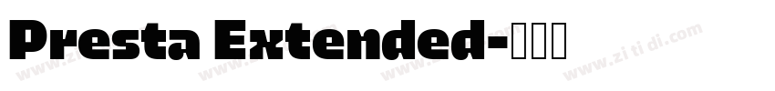 Presta Extended字体转换